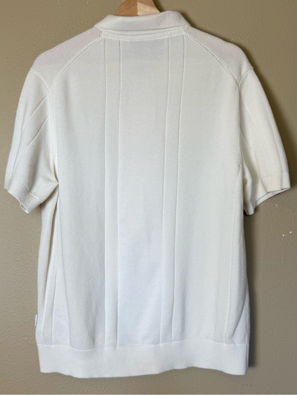 Rodd & Gunn Cream Cobb River Short Sleeve Knit Button-Up Shirt Size XL - Picture 4 of 9